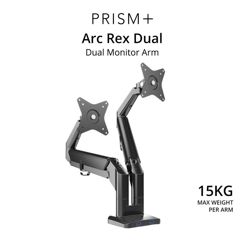 PRISM+ Arc Rex Dual Monitor VESA Monitor Arm - TikTok Shop Singapore