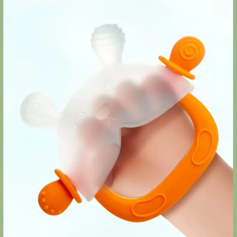 FREE CASE ( Tempat Penyimpanan ) | Silicone Hand Teether Bracelet Gelang Mainan Gigitan Bayi Premiun Silicone 6