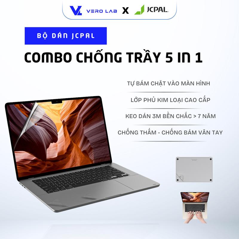 Bộ miếng dán Full JCPAL 5in1 MB Air 15.3" M2 2023