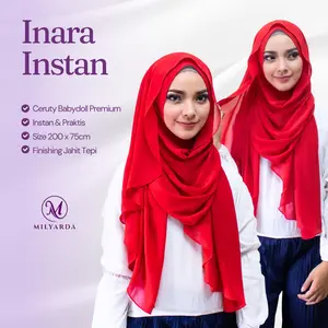 Milyarda Hijab Pashmina Instan Inara Kerudung Wanita Syari Pasmina Muslim Dewasa