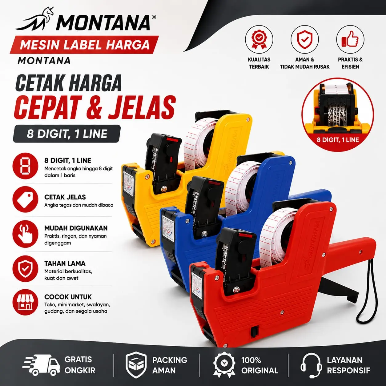 Mesin Alat Label Harga / Price Label Origin / Label Harga OPL Origin 5500