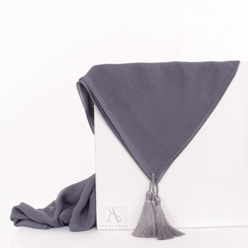 Hijab Segi Empat Paris Tassel Premium || Jilbab Paris Tassel  Part 2 Square 5