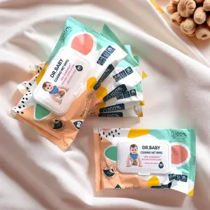 DR.Baby 10 Bungkus Tissue Basah Bayi Newborn Tanpa Alkohol Lembut Aman Berkualitas 100% Pure Water COD Ganti Super Wajah Organik tisubaby