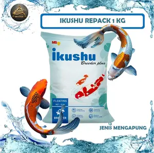 PROMO MURAH PELET IKAN KOI IKUSHU REPACK 100% KEMASAN 1 KG ORIGINAL PAKAN IKAN KOI PAKAN IKAN MAS PELET IKAN HIAS PELET CUPANG PELET GUPPY PELET IKAN KOKI PELET KURA KURA PAKAN KURA KURA PELET KOI