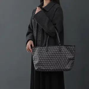 Manyrare Totebag Wanita Medium Tas Bahu Kondangan Kuliah Monogram Multifungsi Shoulder Bag