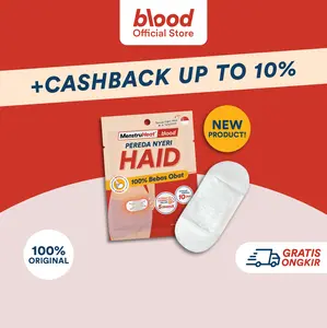 MenstruHeat Kemasan Praktis Blood Pereda Nyeri Haid Alami | Kompres Hangat Haid Praktis