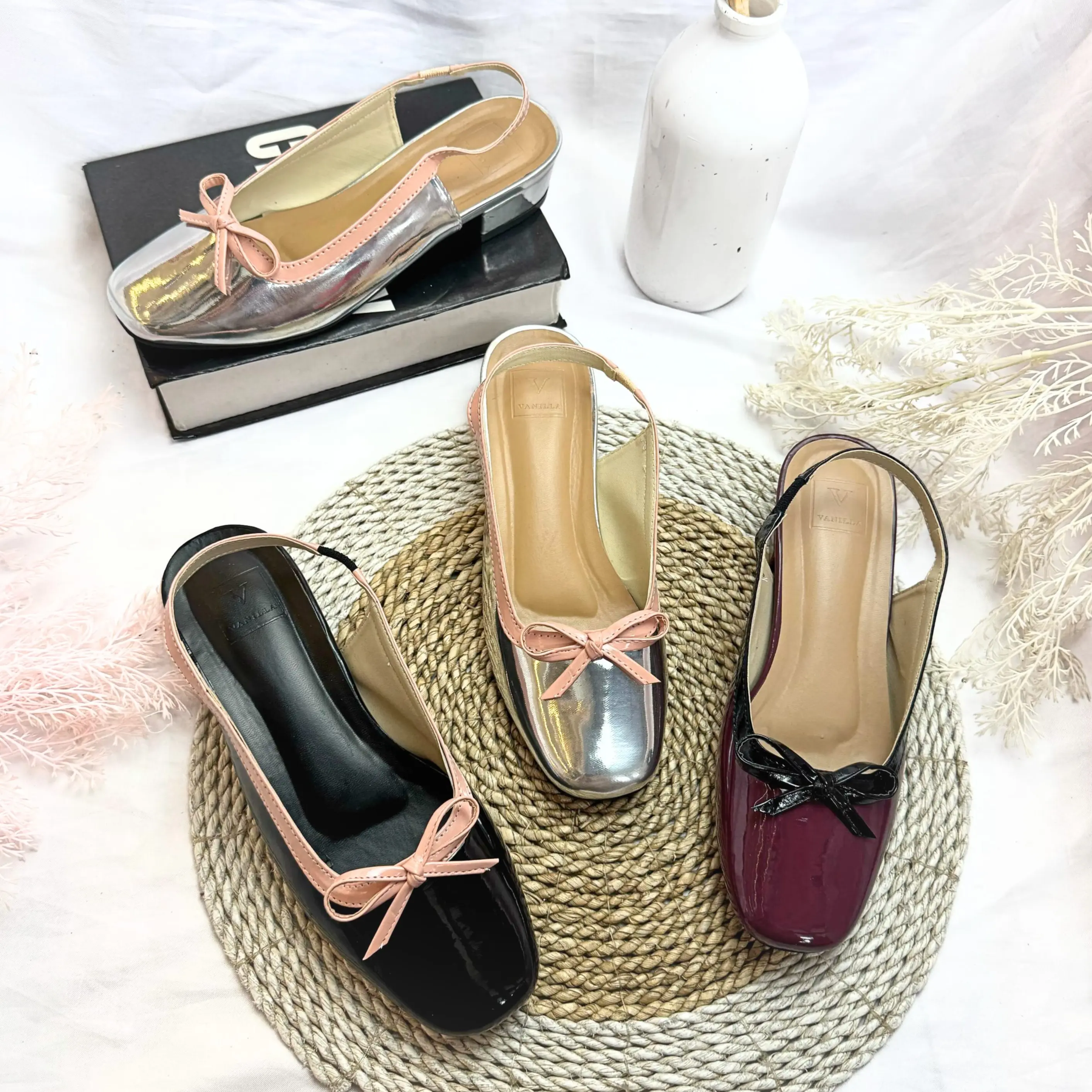 ABBUSHOES IR 40 Bapau Wanita Alita 3cm