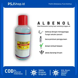 Albenol Obat Cacing Hewan Ternak Sapi Kambing Unggas dll 10 ml / 30 ml