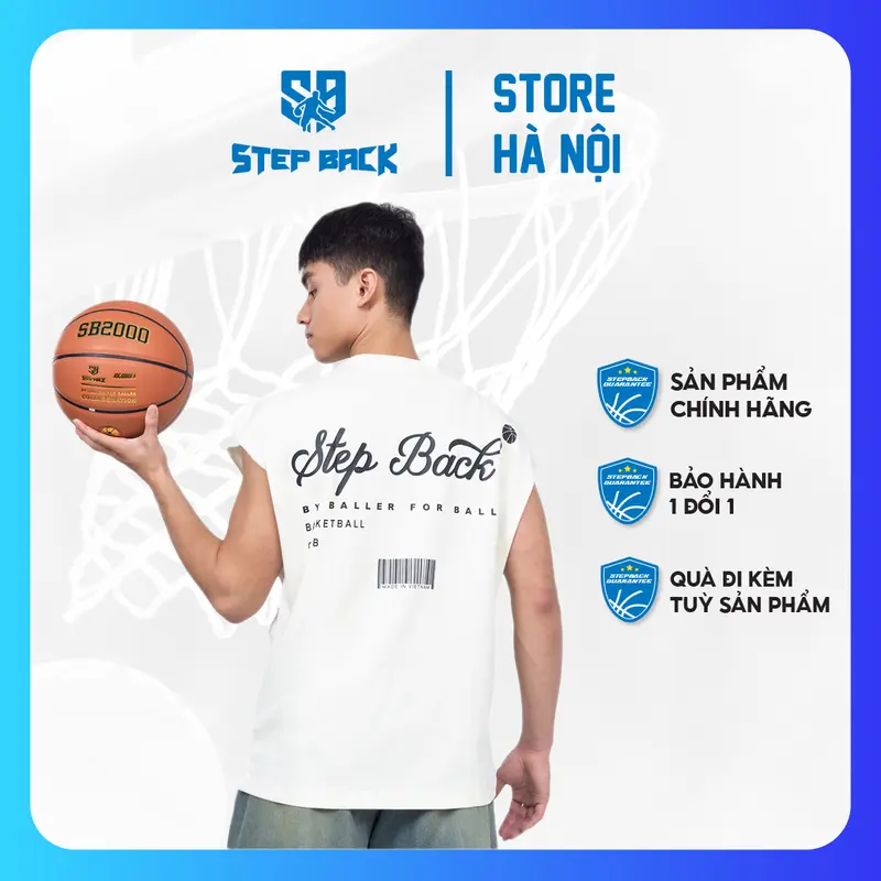 Áo Ba Lỗ Sleeveless ByBallerForBaller, Tank Top STEPBACK 0