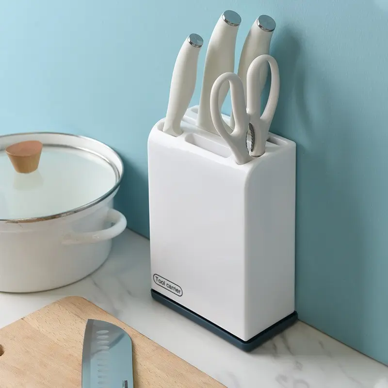 HG Rak Holder Pisau Model 5 Lubang Serba Guna Untuk Dapur Alat Peralatan Knife Kitchenware 0