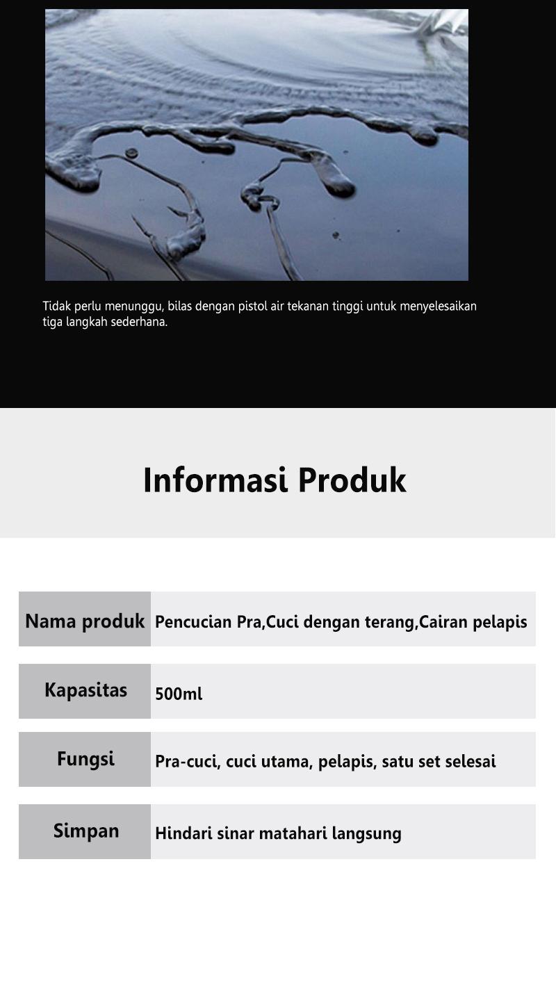 Sabun Cuci Touchless 500ml - Foam Tebal, Tanpa Gosok, Untuk Mobil & Motor