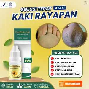 Salep Oles Untuk Telapak Kaki Bolong Bolong, Telapak Kaki Rayapan, Rorombeheun Bau Tak Sedap, Kaki Pecah Kering, Jamur di Kaki Aman Untuk Anak dan Dewasa - Propolis SM