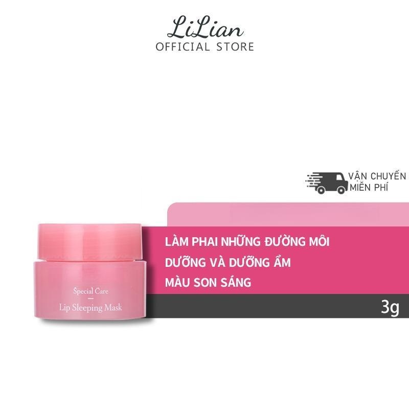 LiLian Mặt Nạ Ngủ Dưỡng Môi Mini 3g Cấp Ẩm Làm Mờ Thâm Nứt Môi Căng Mọng Tông Màu Hồng Sáng Tự Nhiên Size Nhỏ Gọn Tiện Dùng