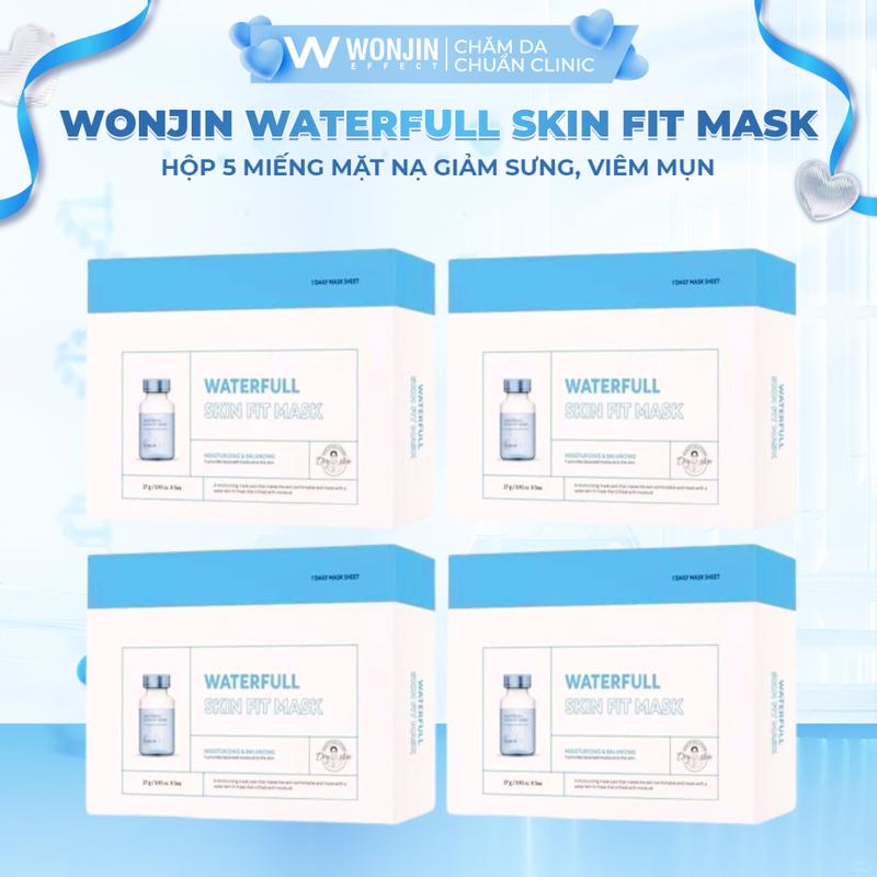 DEAL GIÁ SỐC COMBO 4 HỘP 5 miếng Mặt Nạ DR WonJin Waterful Skin Fit Mask 30g x 5