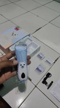 Product Review of (GRATIS TISU BASAH & COTTON BUDS)!! Sakumini baby Hair Clipper Elektrik Alat Mesin Cukur Potong Rambut Bayi Anak Alat Cukur Newborn Super Aman from F**8 1