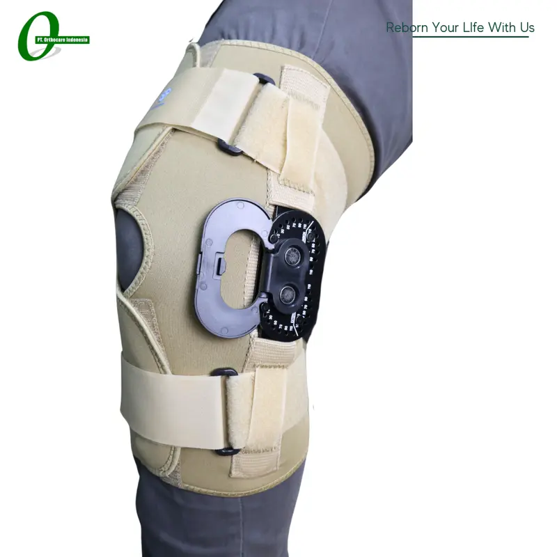 Motion ROM Knee Brace Untuk Kesleo dan Ketidakstabilan Sendi ACL PCL (Hinged Knee Stabilizer) 1