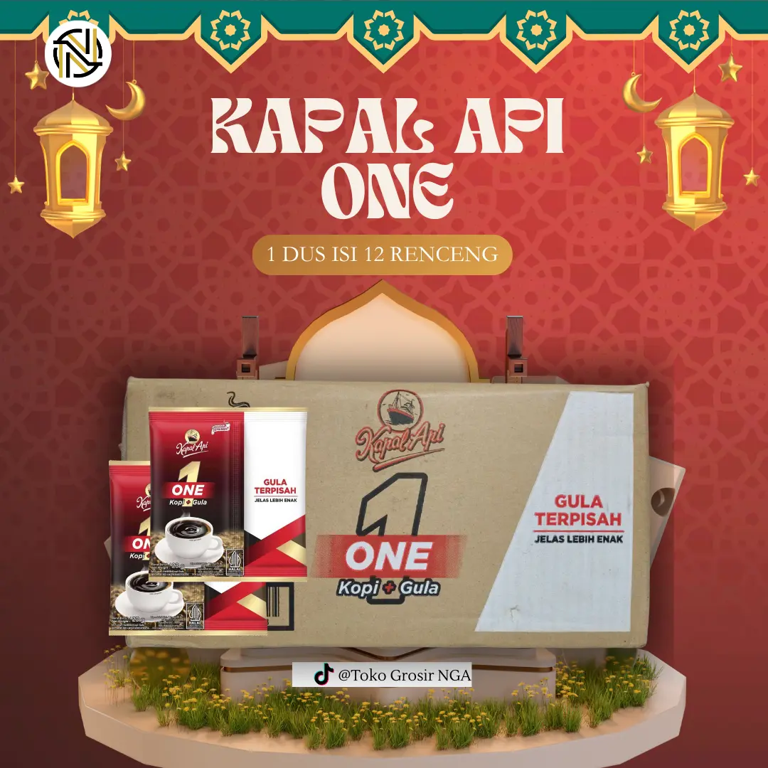 1 DUS KAPAL API ONE + GULA TERPISAH