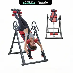 VeloMax Meja Inversi Anti-Gravitasi Lipat Naik Turun — Meregangkan Tulang Belakang, Meredakan Nyeri Punggung, Aman & Kokoh dengan Kapasitas 150kg