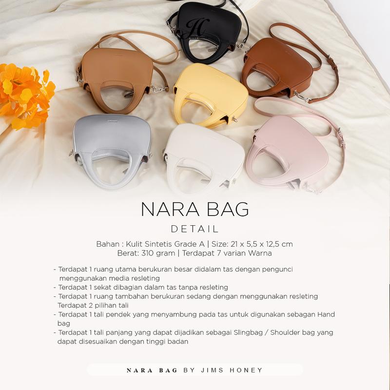 Jims Honey - Nara Bag - Top Handle Bag Wanita Tas HandBag Wanita Kulit 8