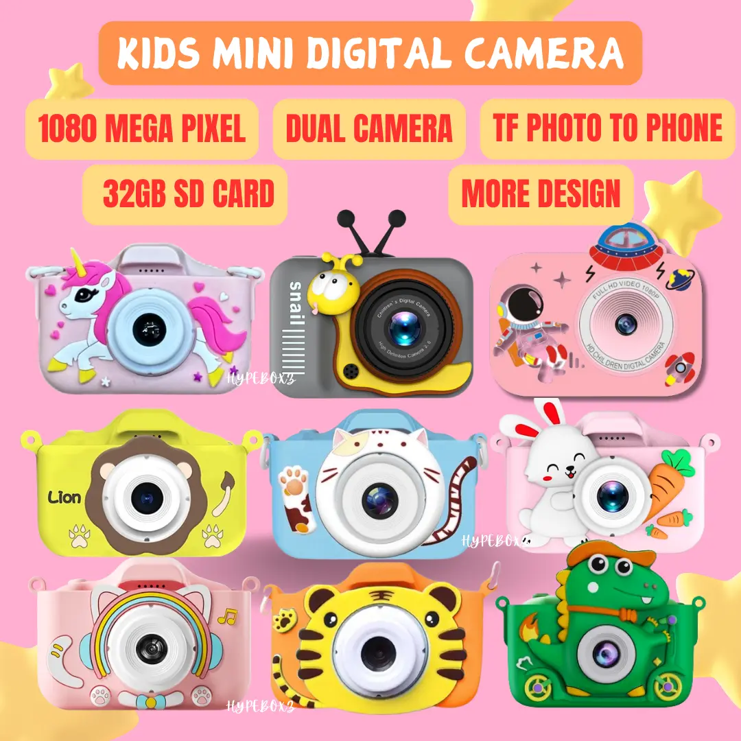 [HypeBoxZ] Children Mini Camera SD Card Toy Camera Digital Camera Birthday Gift Christmas Gift Kamera