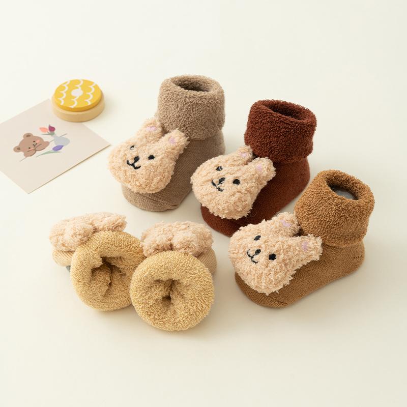 Tất Bắp Chân Cho Em Bé Thiết Kế Hình Thỏ Dễ Thương Dày Và Ấm Áp Thích Hợp Cho Mùa Thu Và Mùa Đông Nhồi Bông Cho Bé Trai Và Bé Gái Trẻ Sơ Sinh Thoải Mái Và Chống Trượt Thích Hợp Cho Trẻ Mới Biết Đi Tất Đi Trong Nhà