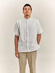 MINEWEAR - ATTA RAYA MEN SHIRT - KEMEJA KOKO PRIA DEWASA BROKEN WHITE