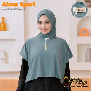 ASNUR JAYA KERUDUNG/HIJAB SPORTY/INSTANT/JERSY PREMIUM/ALONA SPORT