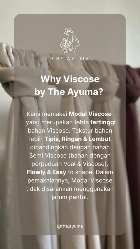 [Maroon Brown] Hijab Pashmina Viscose by The Ayuma | Modal Viscose