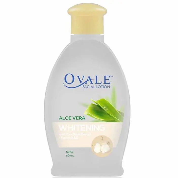 Ovale Facial Lotion 200ml 100ml 60ml - Pembersih Wajah dengan Aloe Vera, Vitamin A & E - Mencerahkan, Berminyak