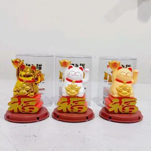 Pajangan kucing neko / Manekineko solar / Maneki neko / Pajangan kucing hoki fuk