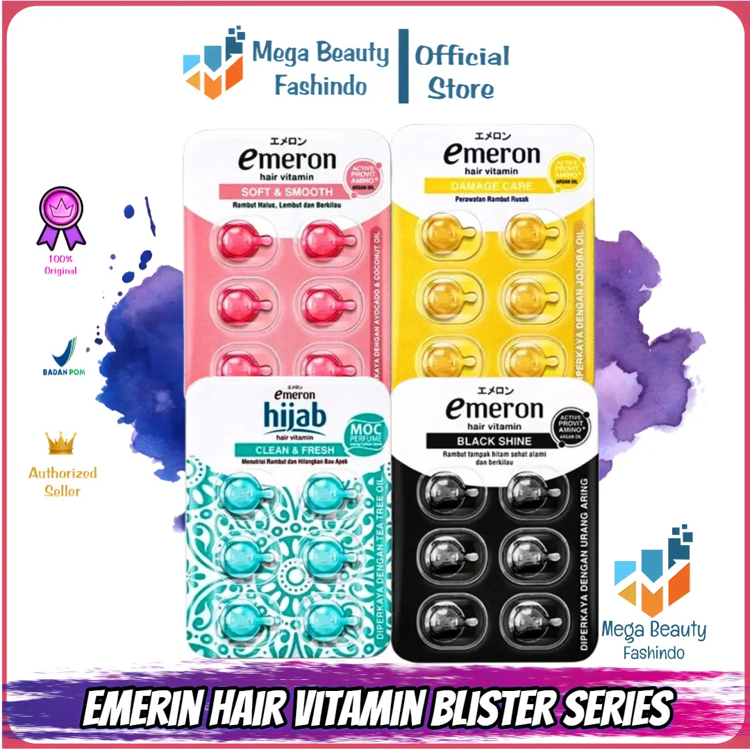 Emeron Hair Vitamin Blister | Vitamin Rambut Isi 6pcs