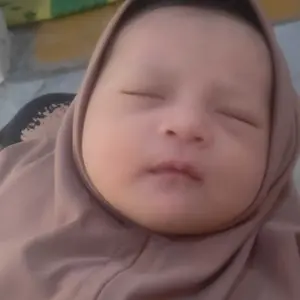 [ISI 3 PCS] hijab instan anak bayi NewBorn  0_12bln jilbab Kerudung Muslim