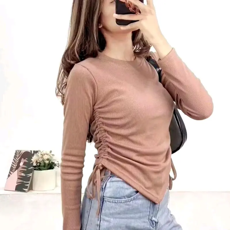 Blouse Serut Samping Tali Serut Korea Style Ukuran All Size dan Jumbo 5