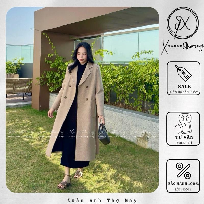 Áo Mangto dạ form rộng kèm dây thắt eo - Xuananhthomay