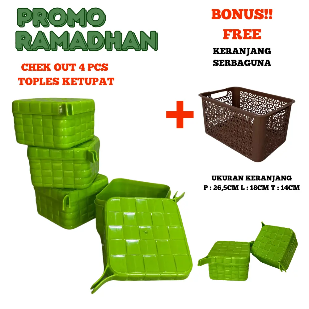 [Samiaku] toples ketupat viral lebaran unik wadah snack dan kue lebaran grosir