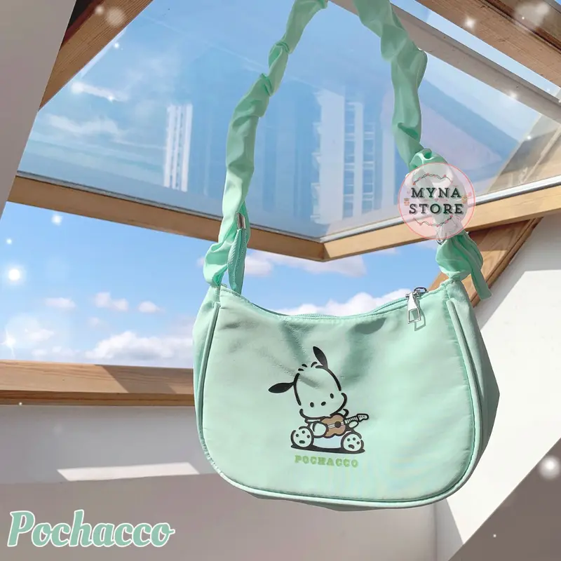Mynastore - Tas Selempang Sanrio Kuromi Melody Moroll Pochacco Tali Kerut - TPS020 1