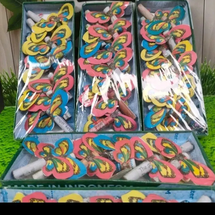 mainan anakanak kupu kupu terbang 1 pak isi 12 pcs mainan kupukupu Warna warni
