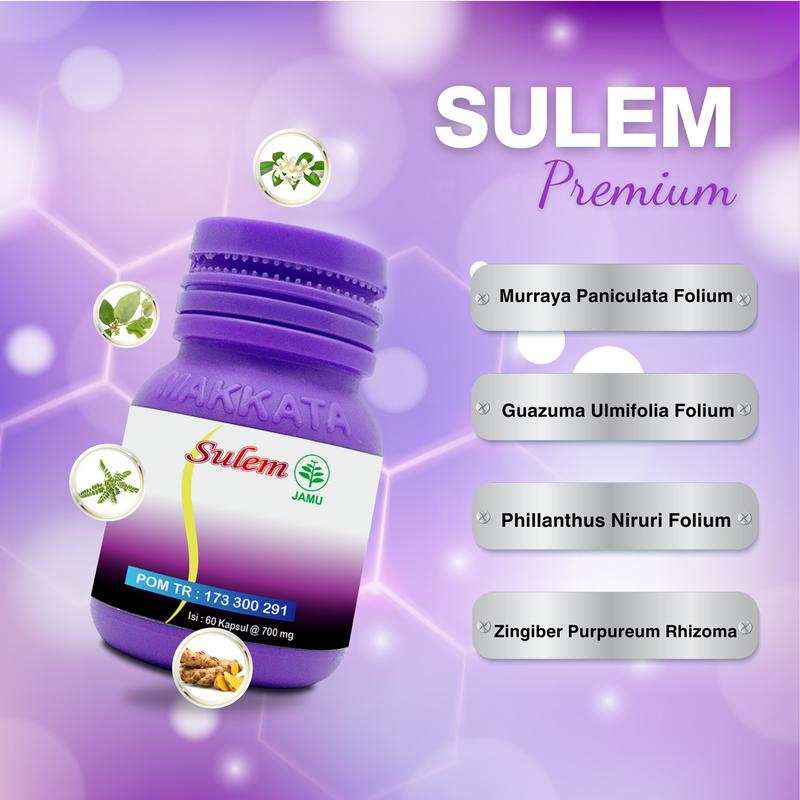 Product Introduction of SULEM Isi 60 Kps – Murraya Paniculata Folium & Guazuma Ulmifolia Folium & Phillanthus Niruri Folium & Zingiber Purpureum Rhizoma 1