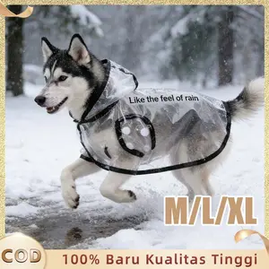 Baju Hujan Anjing Anjing Kucing Jas Hujan Adjustable Jas Hujan Pet Jas Hujan Transparan Anti Air