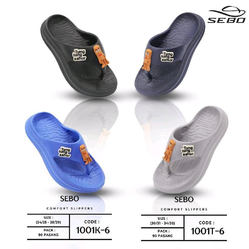 Sandal Jepit Anak Laki-laki Sebo Motif Tung Tung Sahur/Sandal Anak Laki ...