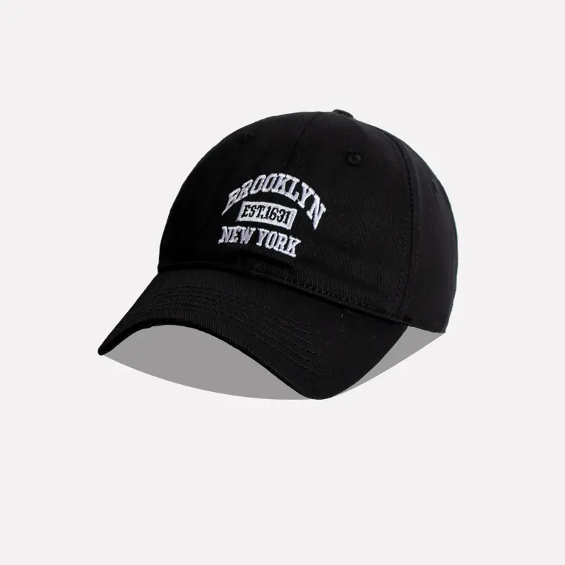 Mũ Bóng Chày Thêu Chữ Đơn Giản, Unisex, Cotton Mềm, Snapback, Ngoài Trời, Thường Ngày, Có Thể Điều Chỉnh, Hip Hop, Mũ Chống Nắng 5
