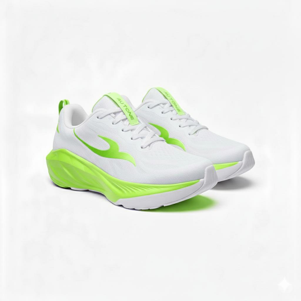 Zutons Racer Fast - Sepatu Lari Running Jogging Wanita Gym Senam Olahraga Outdoor Putih Ungu