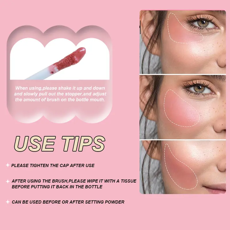 Cross Border JOLLY JOJO Liquid Blush Wholesale Face Brightening Color Lasting Matte High Gloss Rouge Beauty Makeup