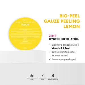 [EXFO PAD] NEOGEN DERMALOGY Bio Peel Exfoliating Pads Lemon (5 Pads) - Mencerahkan dan mengangkat kotoran di Wajah dengan Vitamin C g me