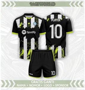 Baju Jersey Tim Sepakbola Futsal Basket Voli Custom Gratis Nama dan No Punggung SSBW44 Atasan Setelan Sport