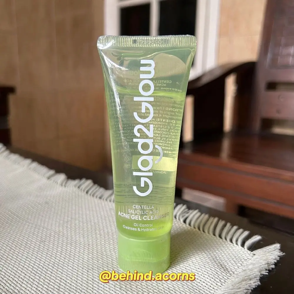 Glad2Glow Centella Salicylic Acid Acne Gel Cleanser 70ml  Facial Wash Face Wash Jerawat Komedo Sabun Cuci Muka Pembersih Wajah Face Cleanser Cuci Muka Sabun Muka Pencuci Muka