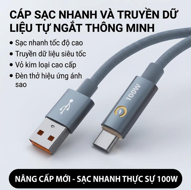 dây sạc nhanh thông minh có chức năng tự động cắt điện dành cho điện thoại Huawei Honor