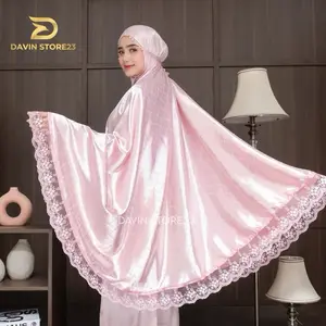 Mukena silk Luxury jaguard embos motif mukena dewasa terbaru