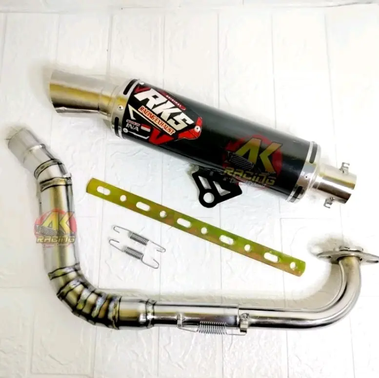 Knalpot Samlong Black Coating RKS All Motor Matic Beat Mio Vario Pcx Nmx Spacy 2