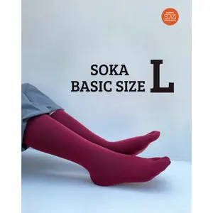 SOKA - Kaos Kaki Jempol Basic Size L Muslimah untuk Pria maupun Wanita polos aneka warna
